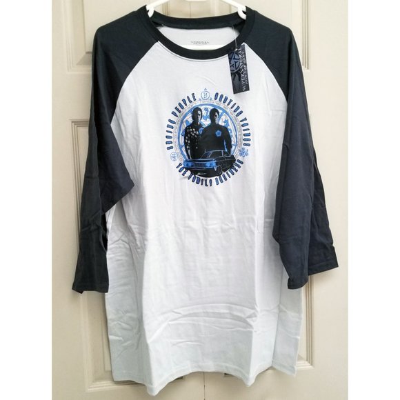 ✨HOST PICK✨ 🆕️Supernatural Culturefly EXCLUSIVE Family Business Raglan Tee 2XL - Picture 2 of 4